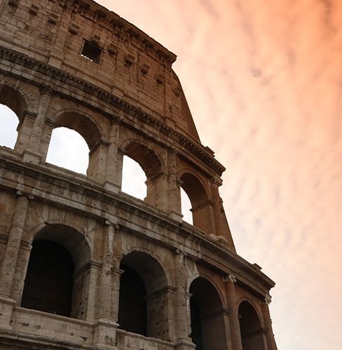 Colosseum closeup shot